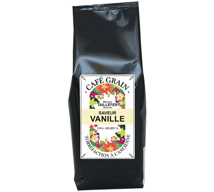 Café En Grains Aromatisé Vanille - Maison Taillefer - 1kg 1 Café En Grains Aromatisé Vanille - Maison Taillefer - 1kg