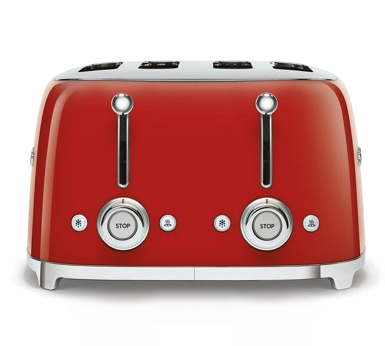Toaster Smeg TSF03RDEU 4 Tranches Rouge 3 Toaster Smeg TSF03RDEU 4 Tranches Rouge – Image 3