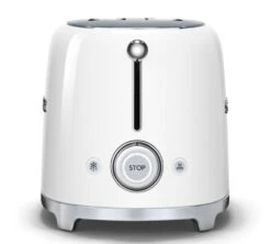 Grille-pain TSF01WHEU 2 Tranches Blanc - SMEG -DeLonghi Magasin toast blc cote