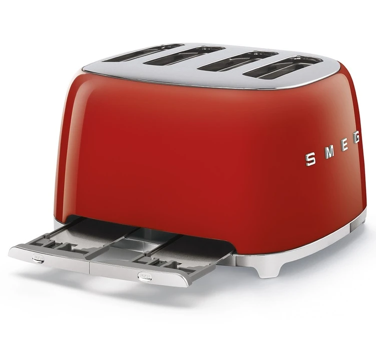 Toaster Smeg TSF03RDEU 4 Tranches Rouge 4 Toaster Smeg TSF03RDEU 4 Tranches Rouge – Image 4