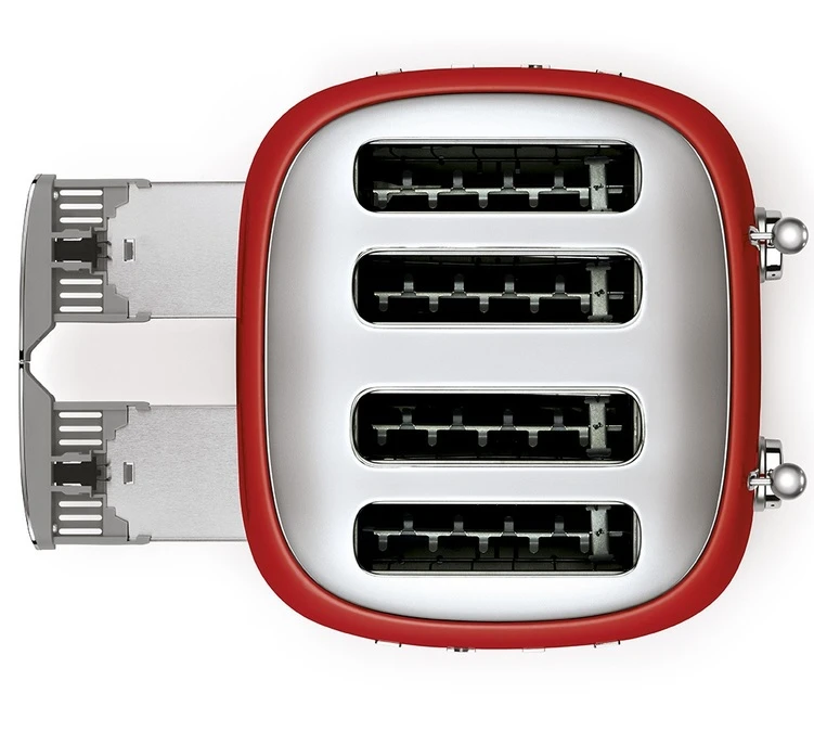 Toaster Smeg TSF03RDEU 4 Tranches Rouge 5 Toaster Smeg TSF03RDEU 4 Tranches Rouge – Image 5