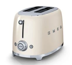 Grille-pain TSF01CREU 2 Tranches Crème - SMEG -DeLonghi Magasin toaster bouton creme