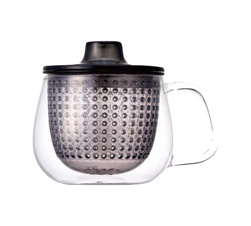 Mug Unimug + Infuseur à Thé Gris - 35cl - KINTO 1 Mug Unimug + Infuseur à Thé Gris - 35cl - KINTO