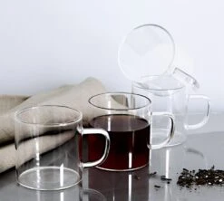 Tasses - OGO Living - Tasses Et Sous Verres - En Verre 25cl X4 -DeLonghi Magasin verrestasse